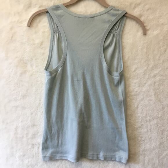 Emerson Light Blue V-Neck w/ Button Tank Top - Picture 5 of 10